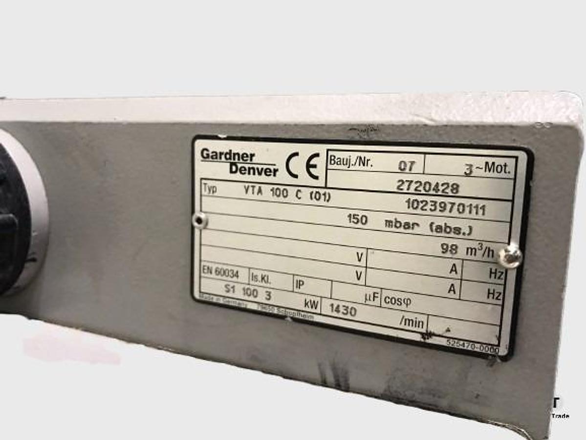 Used Gardner Denver part no.: VTA 100 C