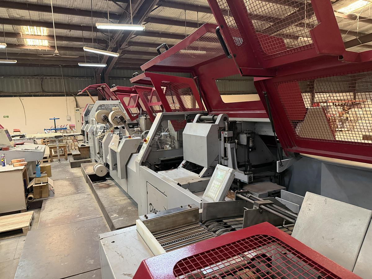 Used Müller Martini - VBF hard cover book line Diamant (2001)