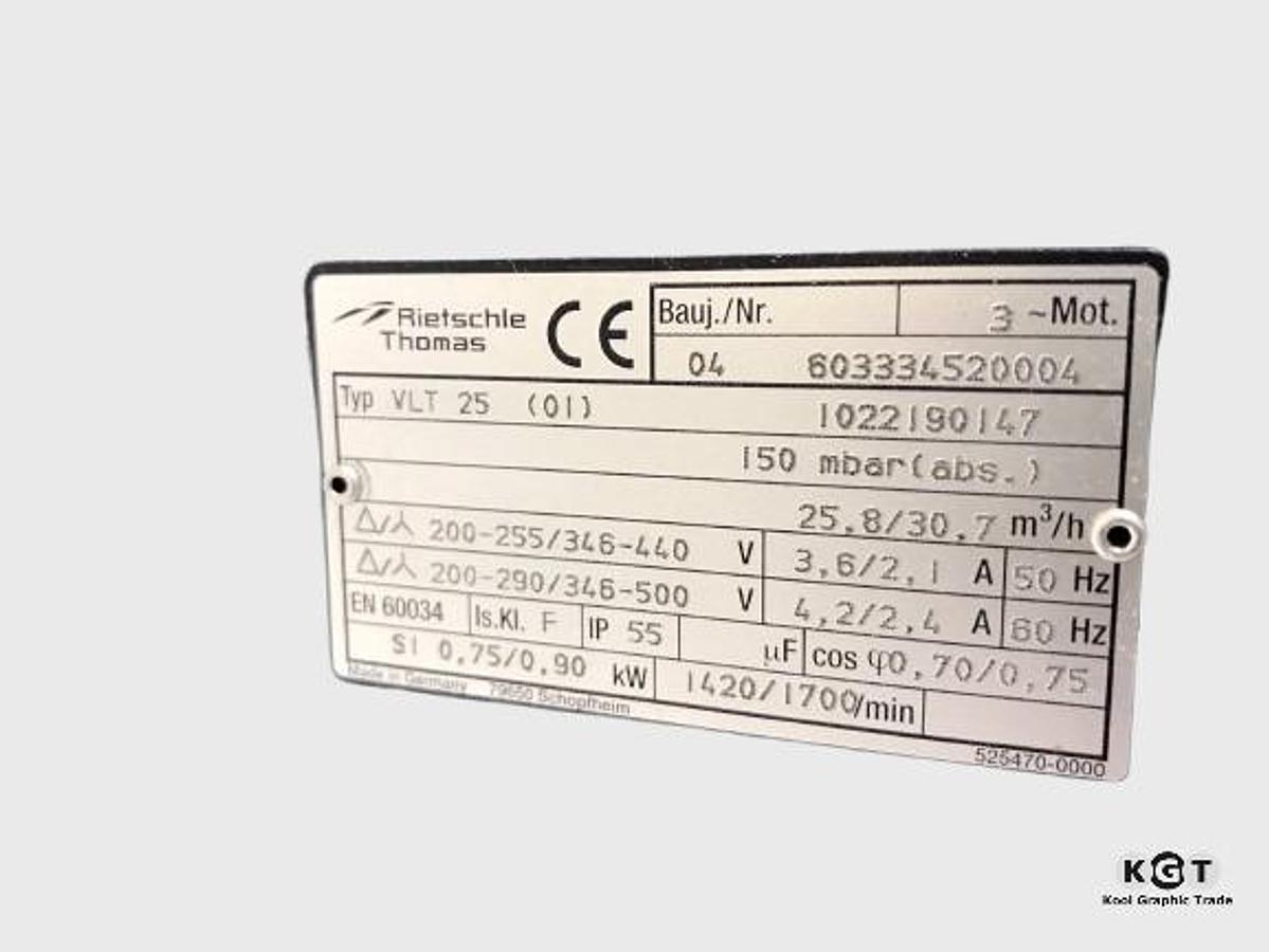 Used Rietschle part no.: Pico VLT 25 (01)