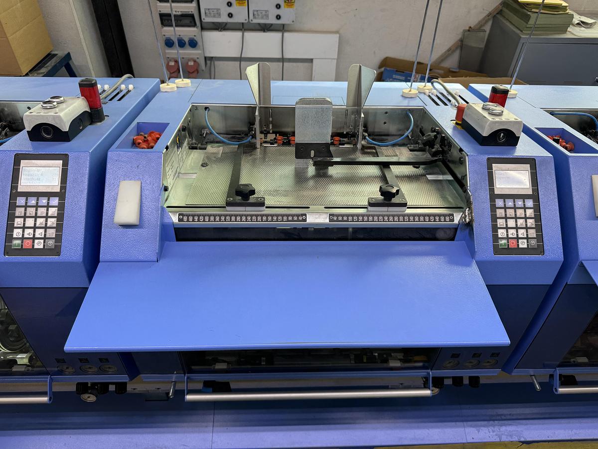 Used Müller Martini saddle stitcher Primera MC (2018)