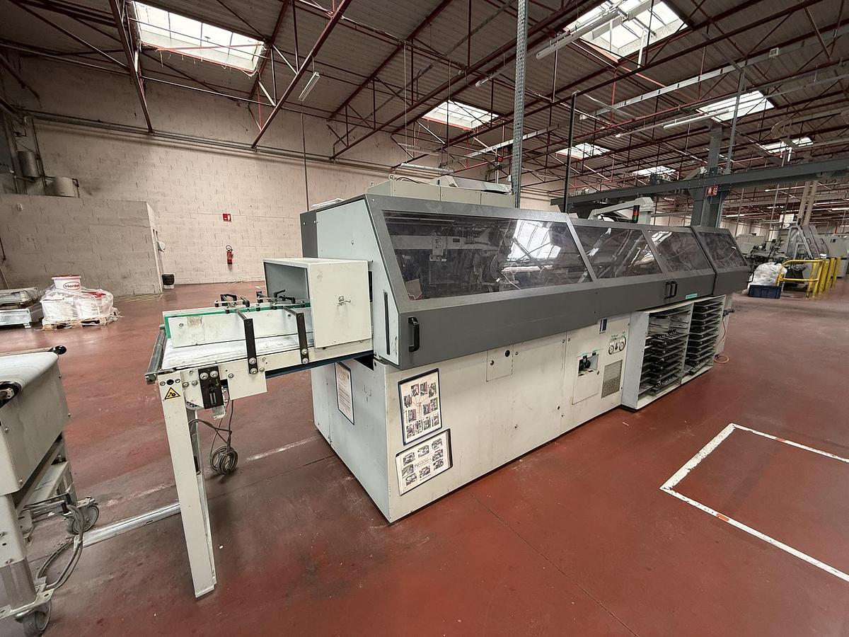 Used Kolbus hard cover book line BF 527 + FE 604 + DS 391 (2004)