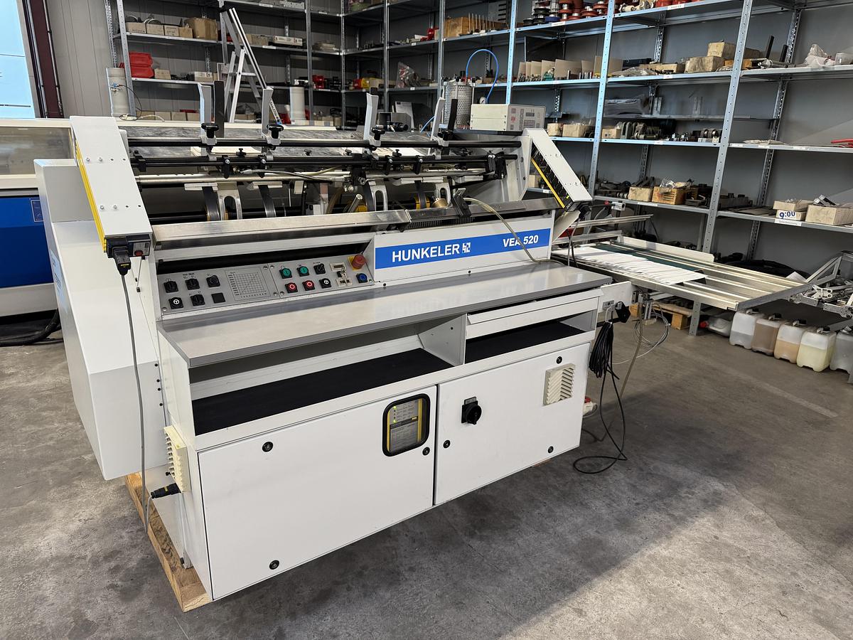 Used Hunkeler end sheet tipping machine VEA 520 KS-HHS (1999)