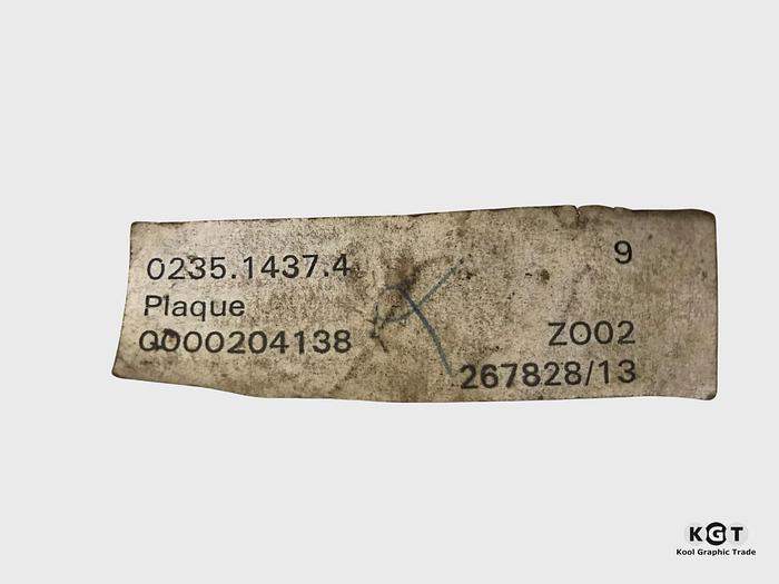 Müller Martini part no.: 0235.1437.4