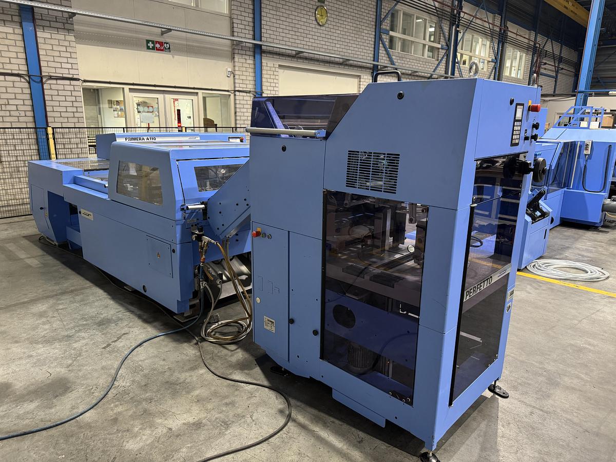 Used Müller Martini saddle stitcher Primera A110 (2008)