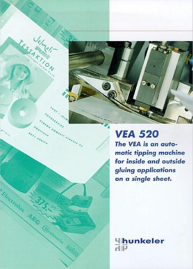 Used Hunkeler end sheet tipping machine VA 520 K (+/- 1990)