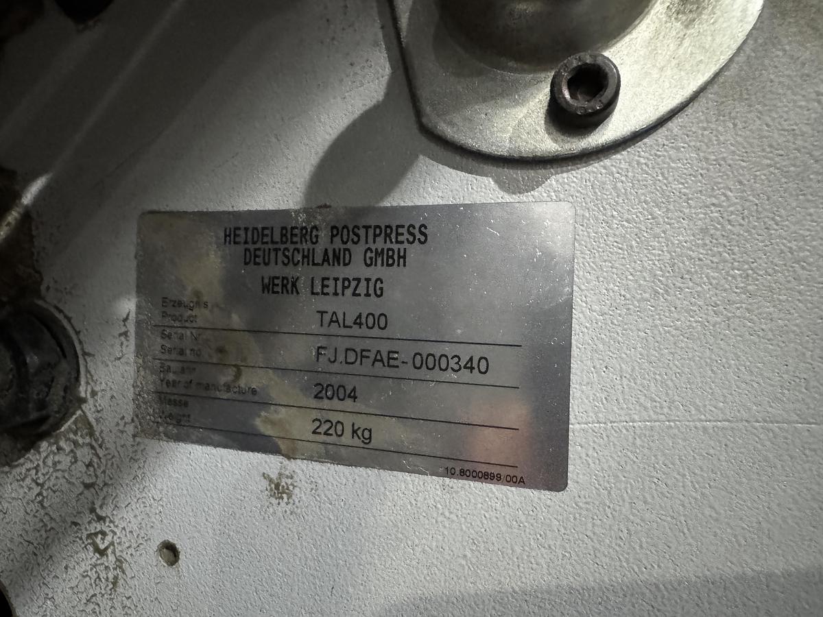 Used Heidelberg signature feeder TAL 400 (2004)