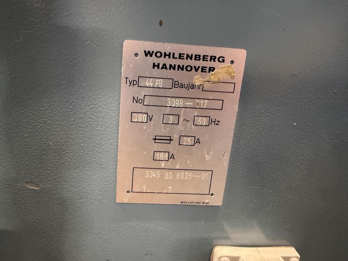 Used Wohlenberg three knife trimmer 44 FO (+/- 1982)