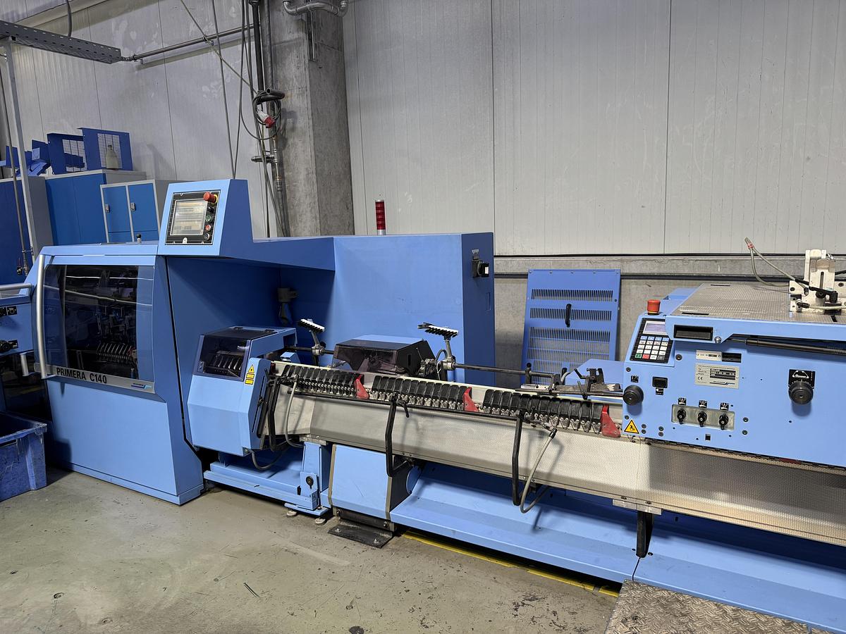 Used Müller Martini saddle stitcher Primera C140 (2009)