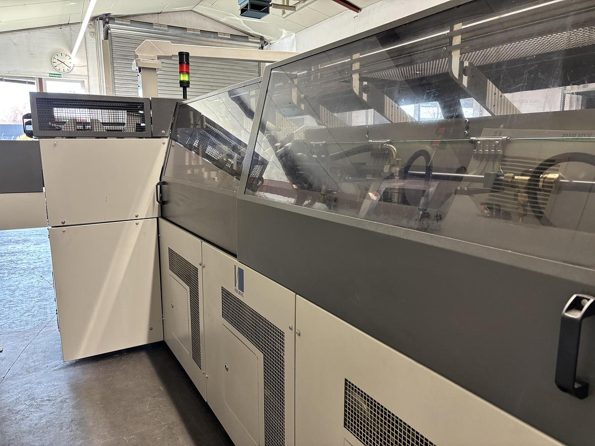 Used Kolbus hard cover book line BF 527 + FE 604 + DS 391 (2004)