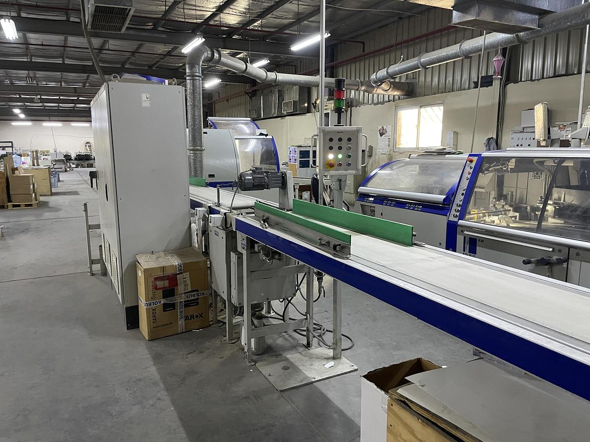 Used Kolbus three knife trimmer HD 143.P (2011)
