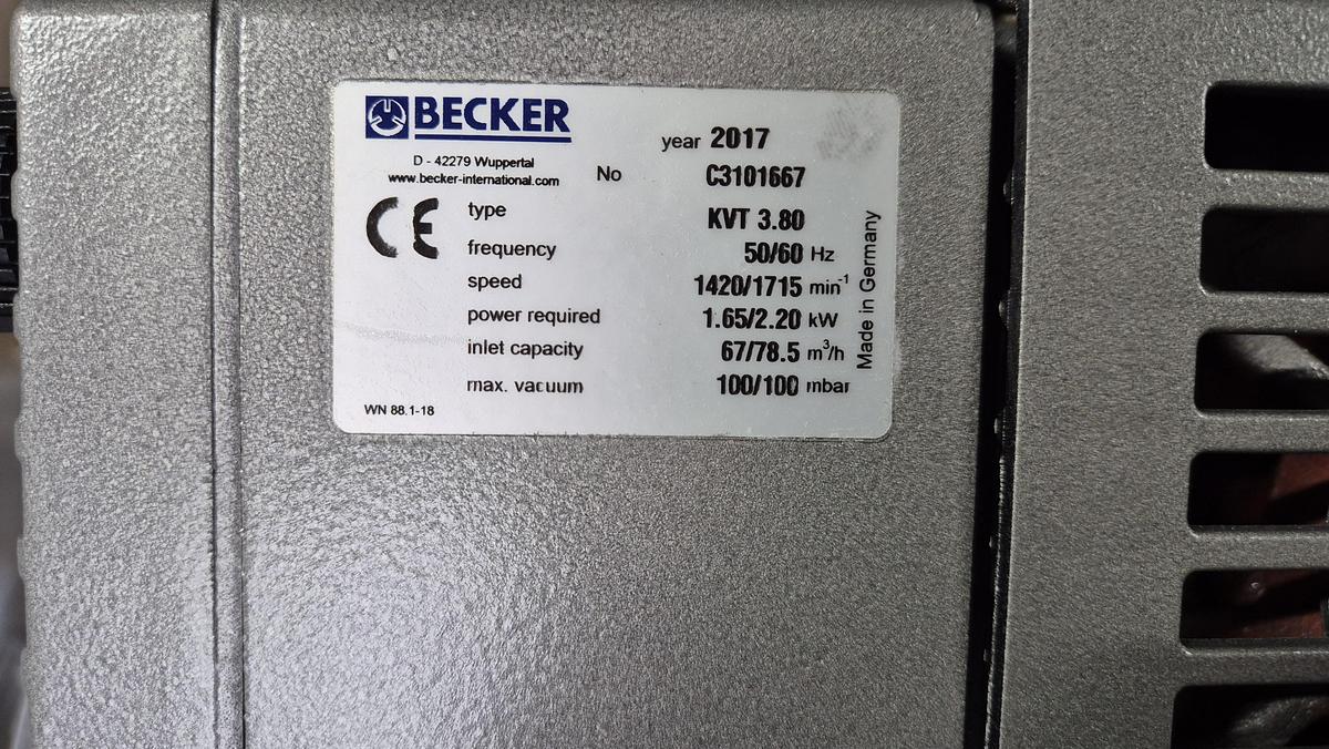Becker part no.: KVT 3.80
