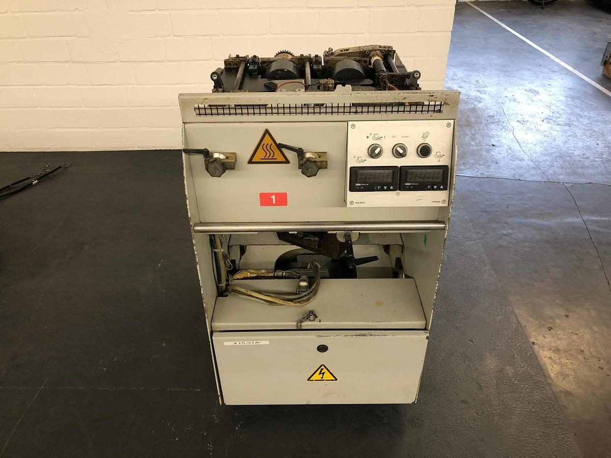 Used Kolbus PUR + EVA spine gluing unit (2005)