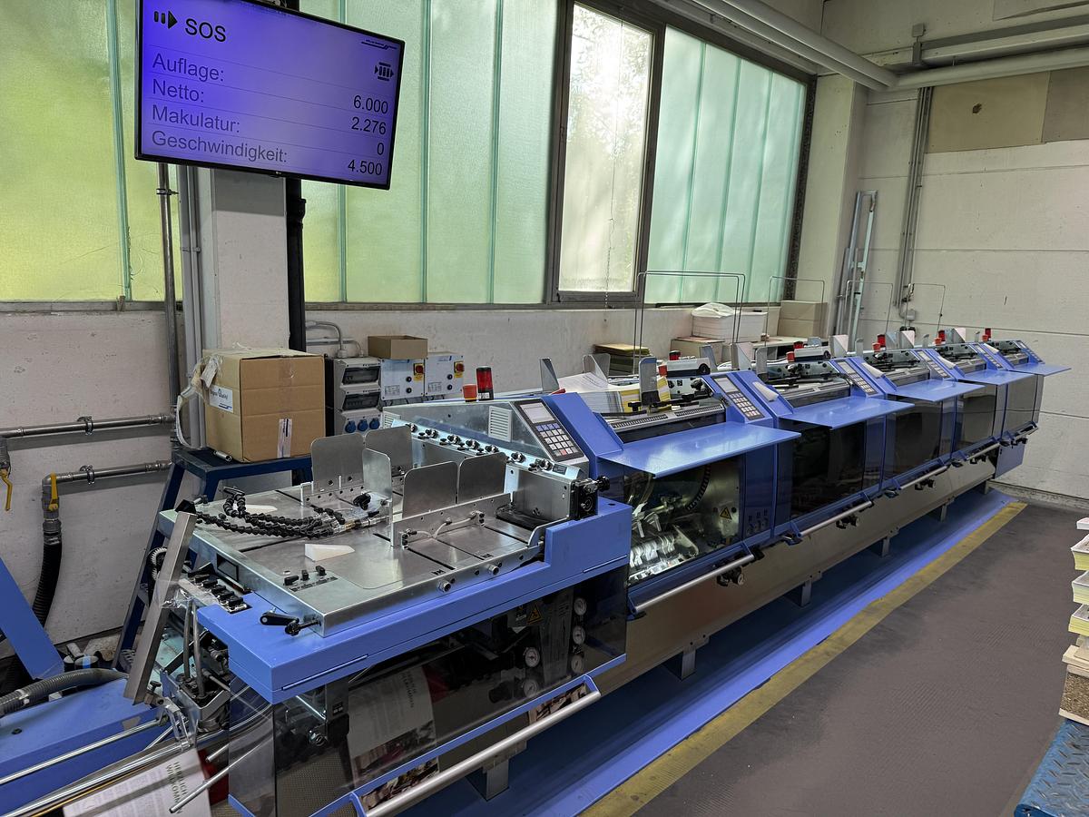 Used Müller Martini saddle stitcher Primera MC (2018)