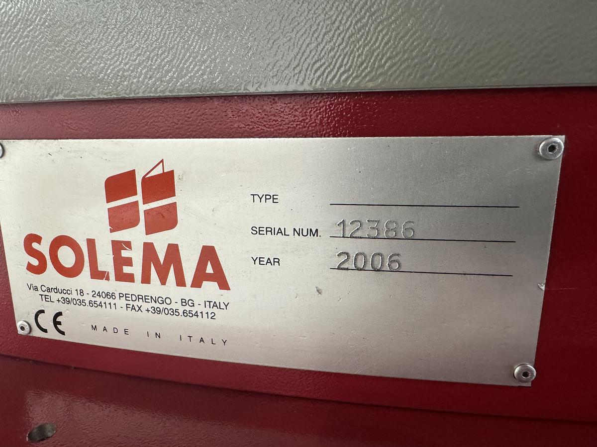 Used Solema Straight and 90° conveyor system, with lifting table (no1)