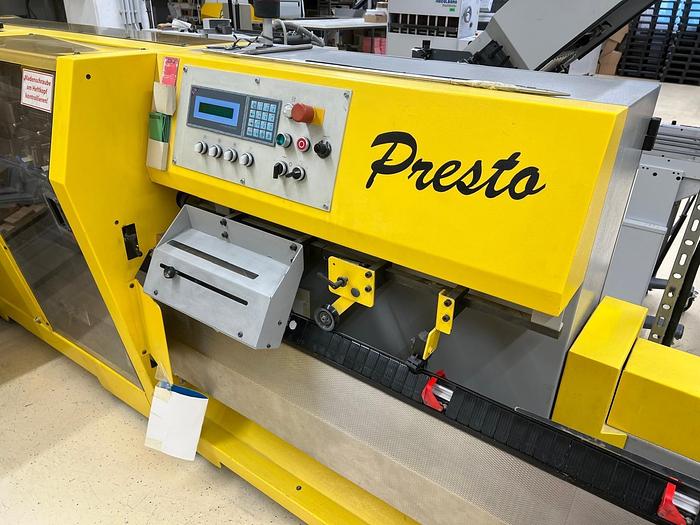 Used Müller Martini saddle stitcher Presto 1550 (2000)