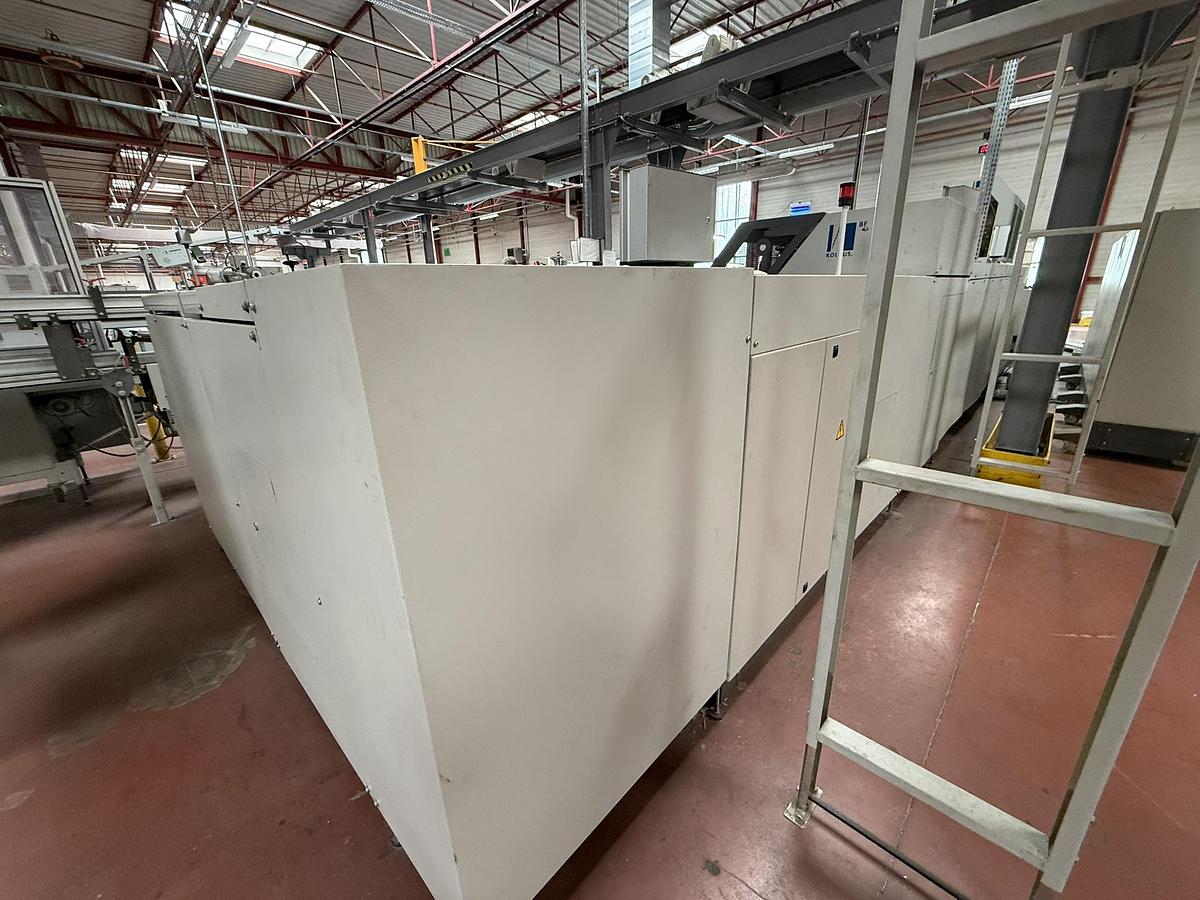 Used Kolbus hard cover book line BF 527 + FE 604 + DS 391 (2004)