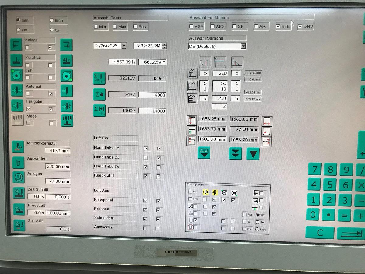 Used Perfecta guillotine BASA 168 TS (2013)