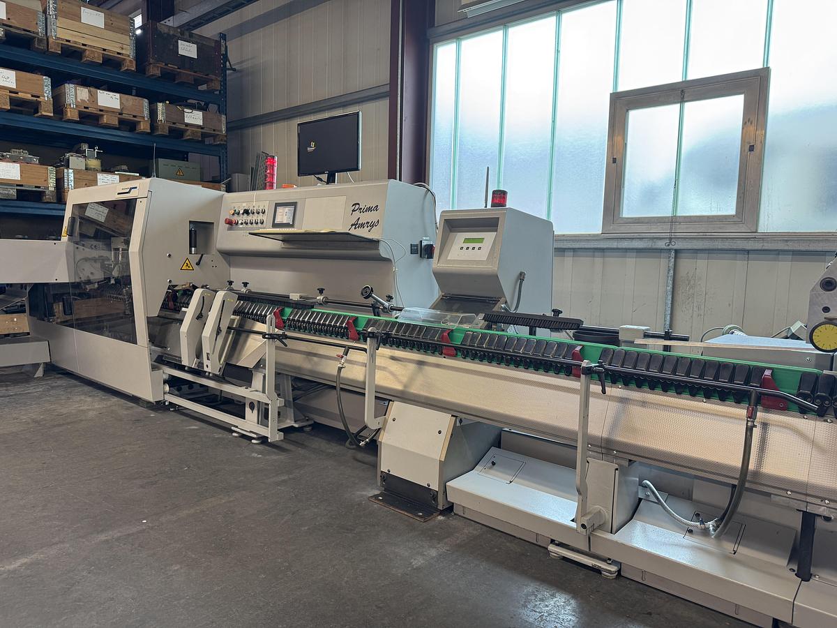 Used Müller Martini saddle stitcher Prima Amrys (2001 - Upgraded by Müller Martini 2018)