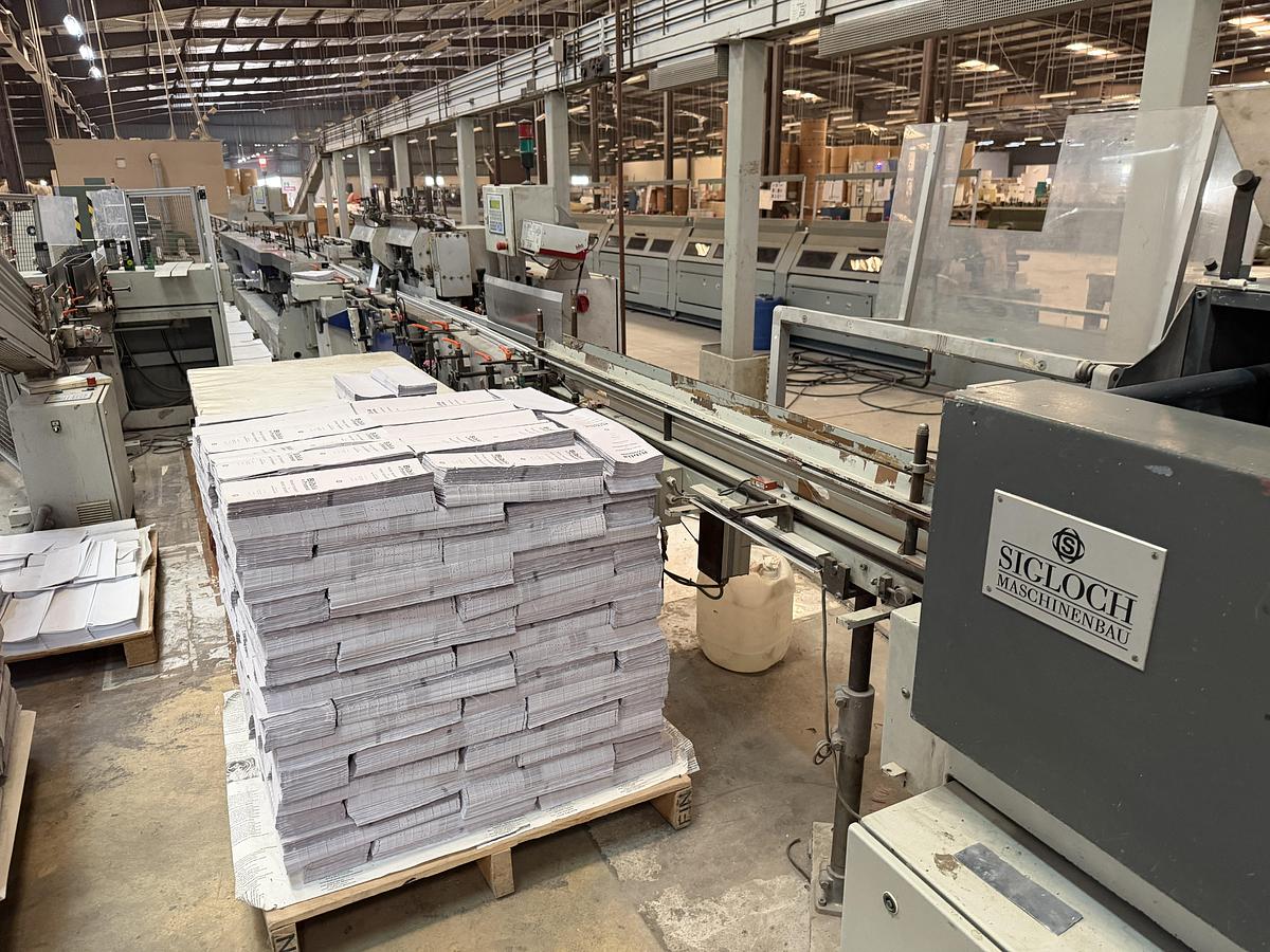 Used Sigloch book back gluing machine SB-3100/2 (2005)