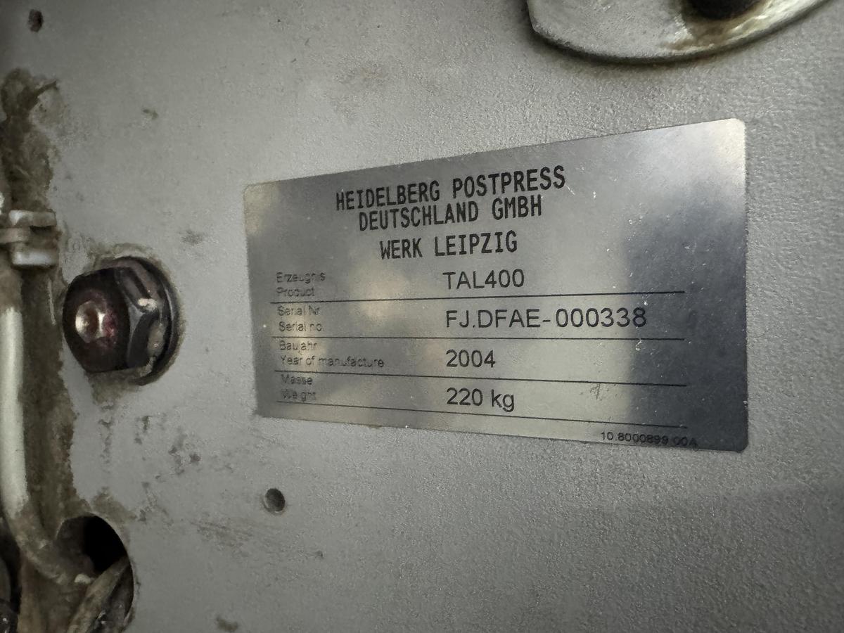 Used Heidelberg signature feeder TAL 400 (2004)