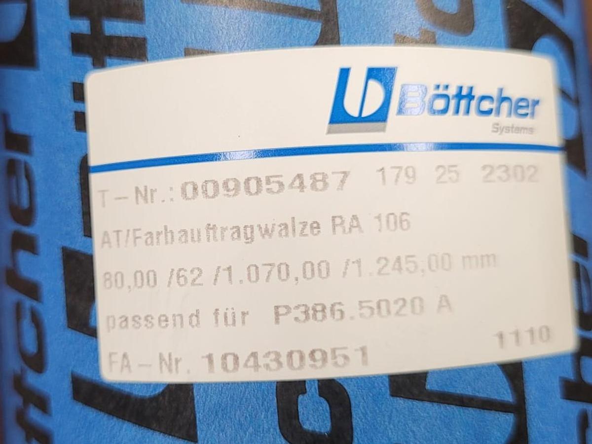 KBA RA 106 inking + dampening rollers