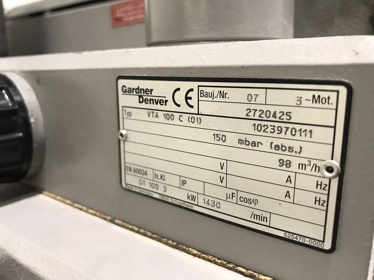 Used Gardner Denver part no.: VTA 100 C