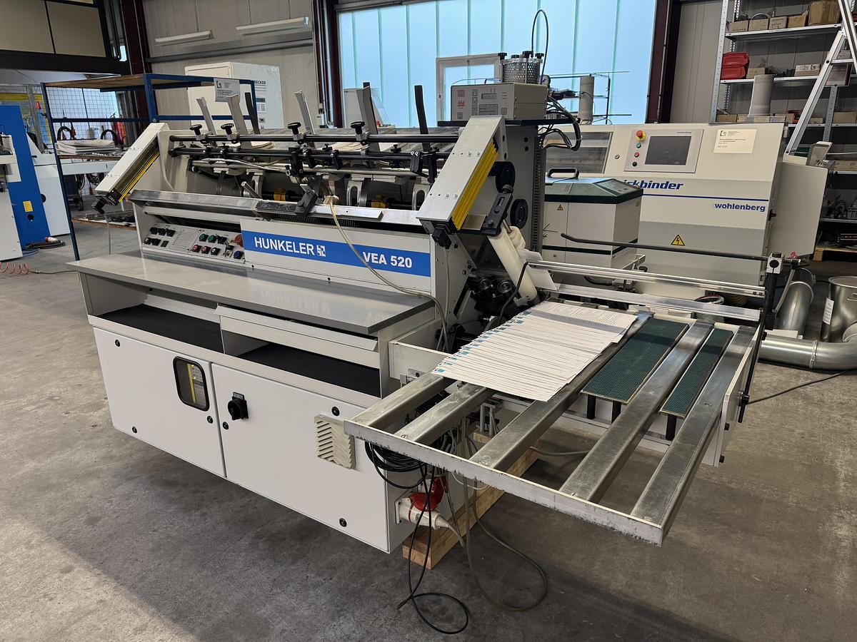 Used Hunkeler end sheet tipping machine VEA 520 KS-HHS (1999)