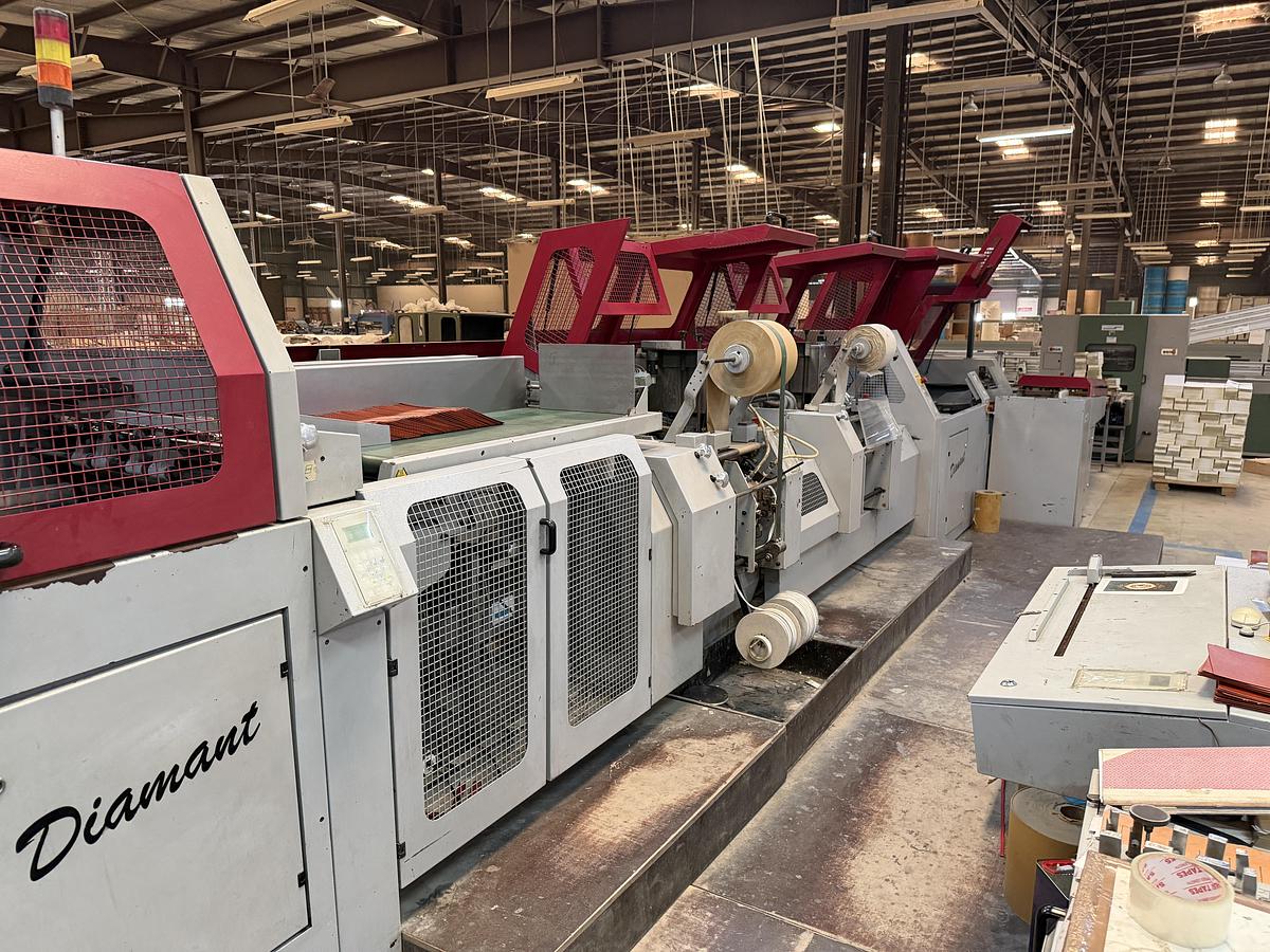 Used Müller Martini - VBF hard cover book line Diamant (2001)