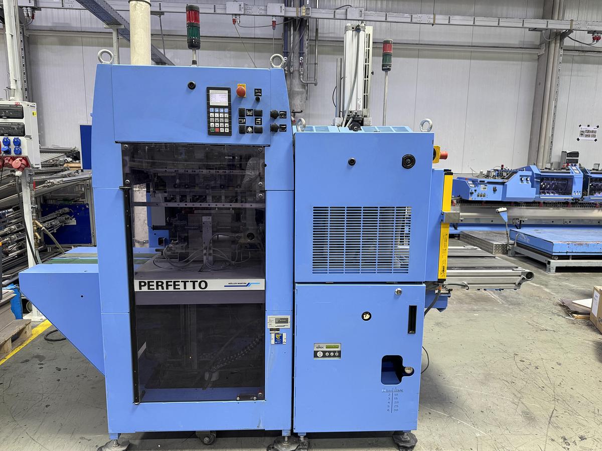 Used Müller Martini saddle stitcher Primera C140 (2009)