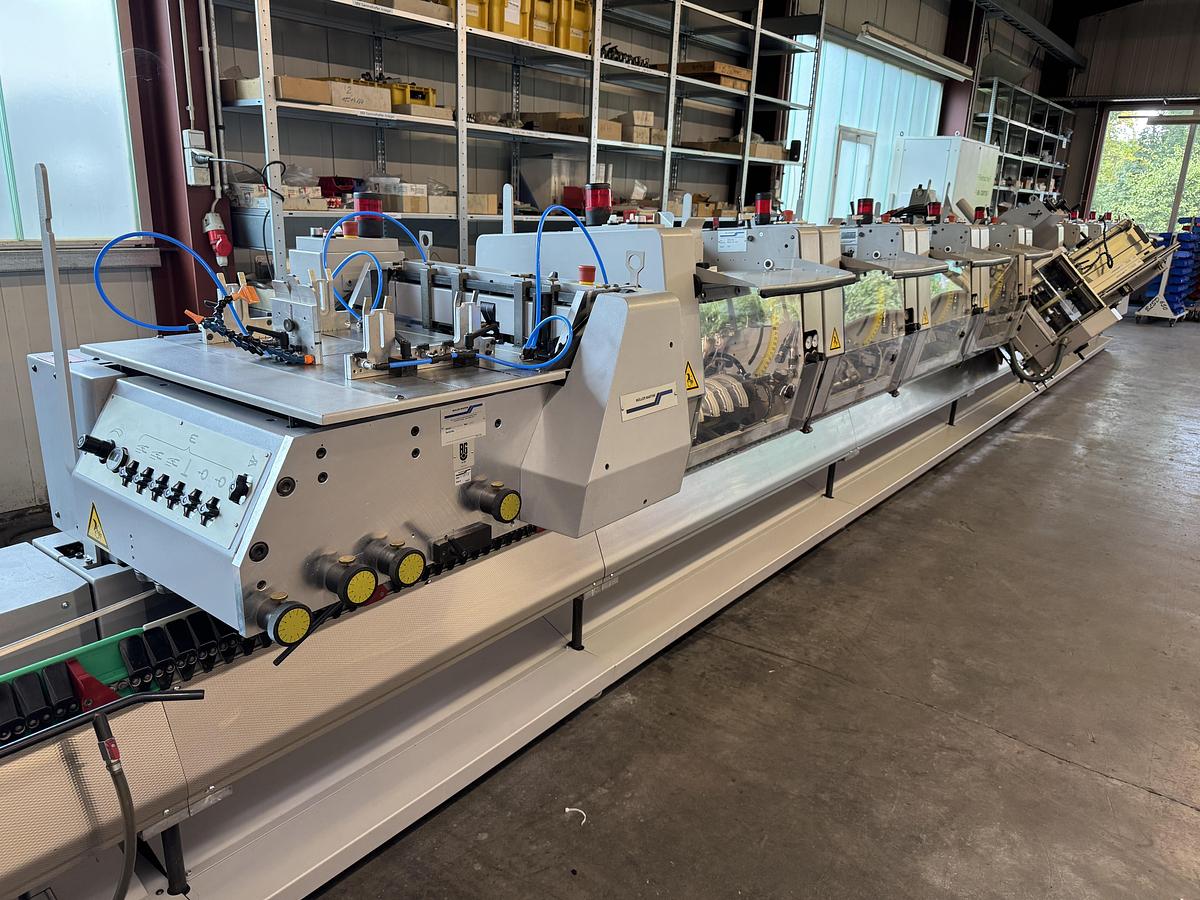 Used Müller Martini saddle stitcher Prima Amrys (2001 - Upgraded by Müller Martini 2018)