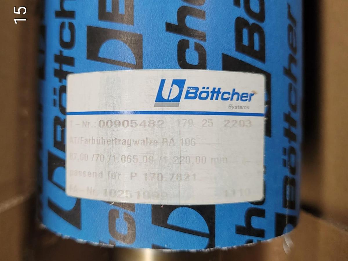 KBA RA 106 inking + dampening rollers