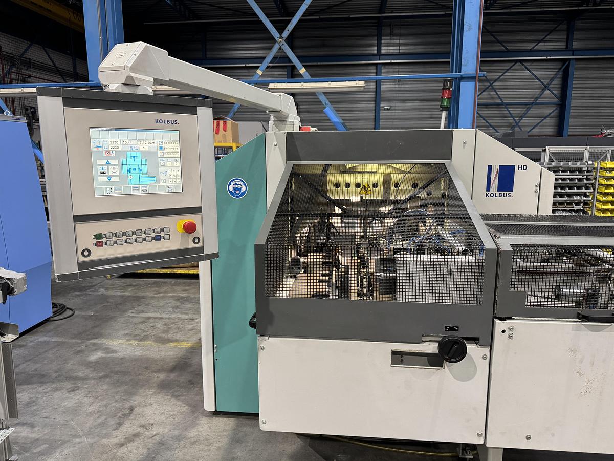 Used Kolbus three knife trimmer HD 142.P (2004)