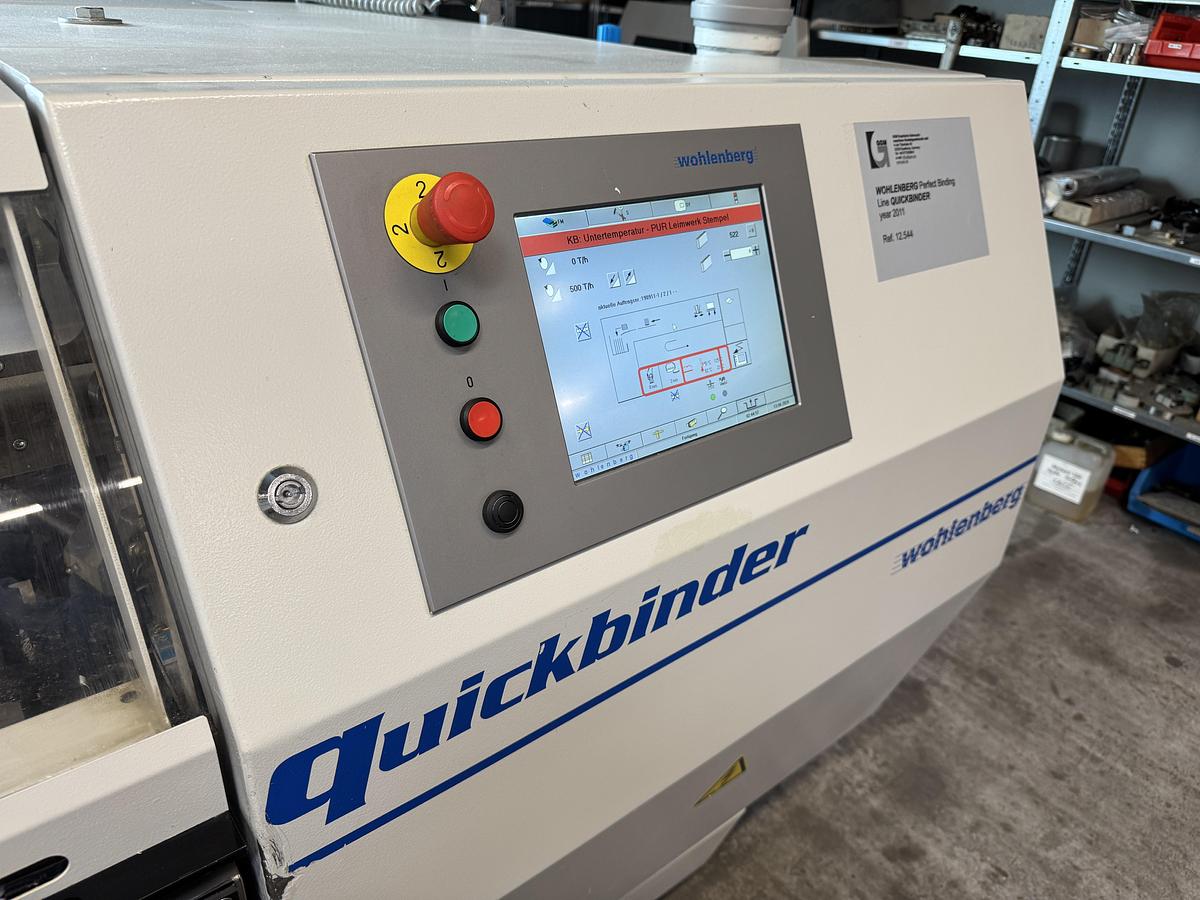 Used Wohlenberg perfect binder Quickbinder (2011)