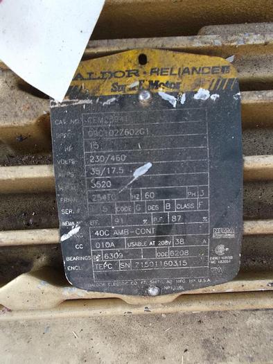 Used Pump, Centrif., 15 HP, 316 S/st, Ampco, AC218MD25T-S, 3" #S740228