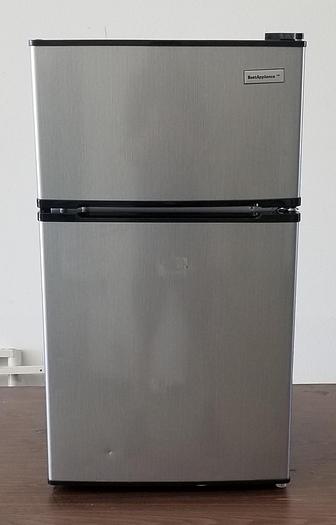 Used BestAppliance BA-R31F-SS Mini Fridge w/ Top Freezer 3.1Cu.Ft. 115v