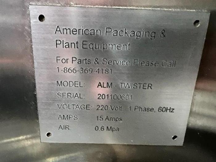 Used Labeler, Pressure Sensitive, American Packaging, Mdl ALM-Twister #S744564
