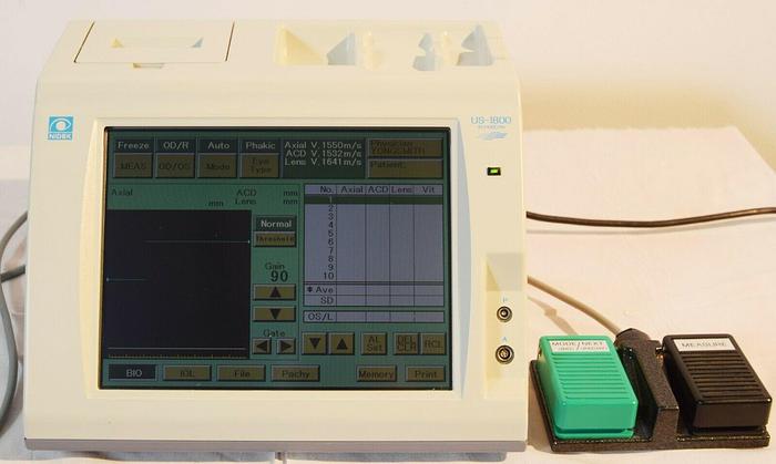 Used Nidek US-1800 EchoScan Ultrasound A-Scan