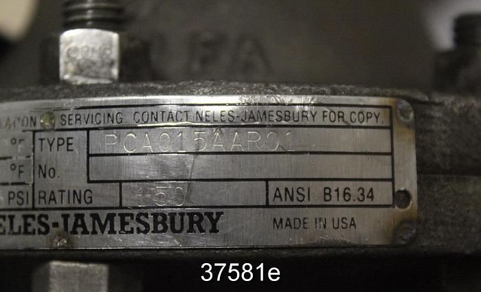 Used Neles Jamesbury 1.5" Ball Control Valve, PCA015AAR01 #37581
