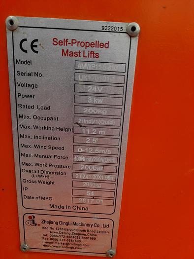 Used Dingli AMWP 1.5-8100