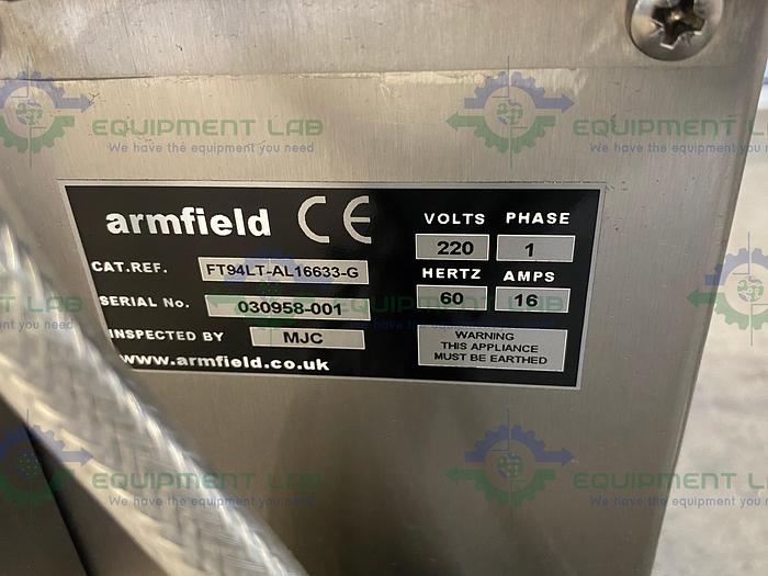 Used Armfield FT94LT HTST/UHT Mini Pilot System Pasteurization Skid w/ Flowmeter