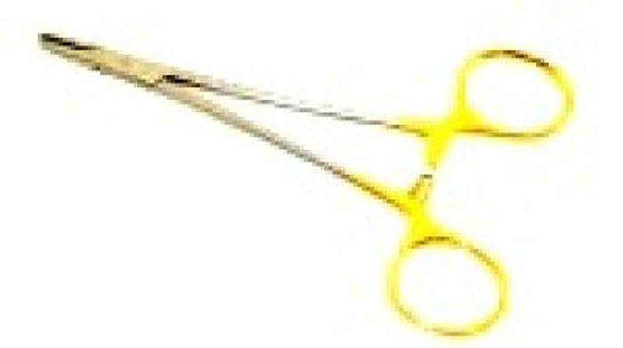 Used Ophthalmic Holder Suture Needle Tungsten Carbide Derf 120mm (4-3/4in)