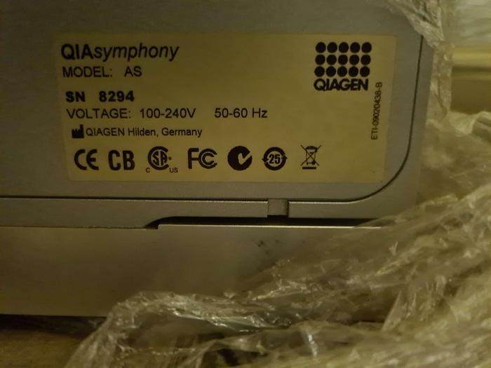 Used Qiagen QIAsymphony AS Sample Preperation