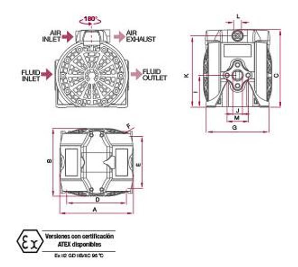 POMPA PNEUMATICA SAMOA DF100