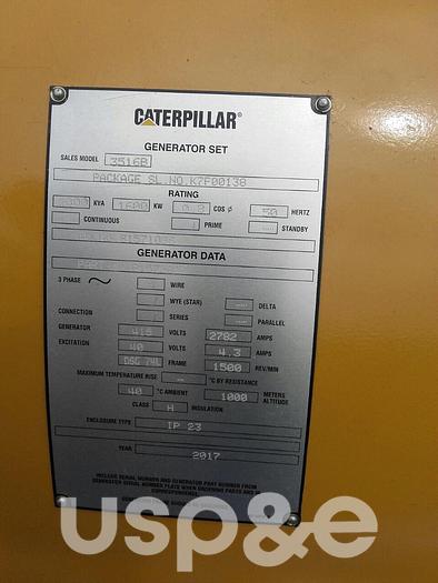 1.6 MW 2017 New Caterpillar 3516B Diesel Generator Set