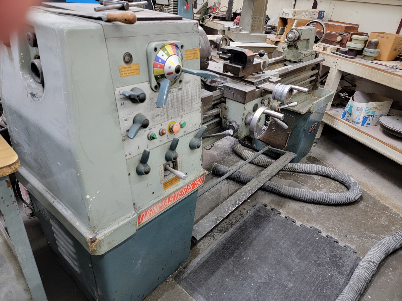 Used Turnmaster 15x50 Engine Lathe 15"/25" x 50" #6535 #2