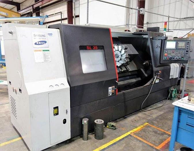 Used 3115, Samsung, SL-35/1500, 15" Chuck, Fanuc OI-TD CNC Turning Cntr, 2015
