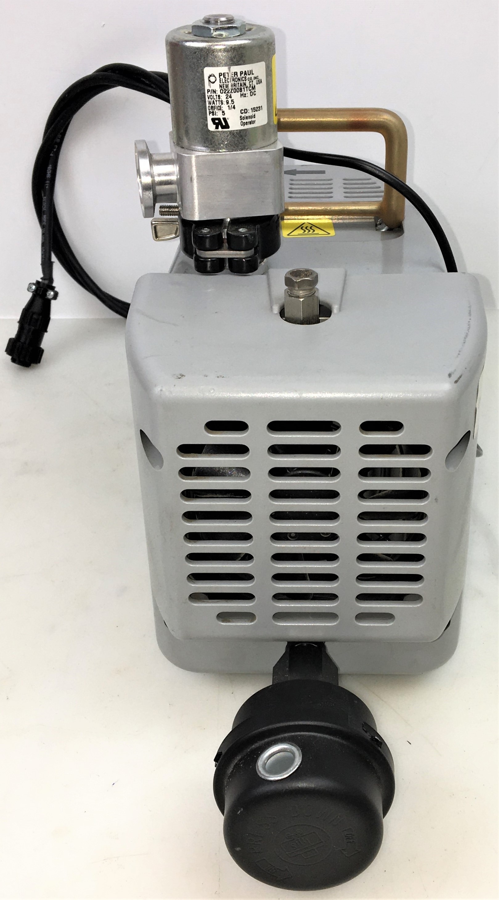 Used Agilent IDP-3 Dry Scroll Vacuum Pump with Intake Valve and Power Supply - 2.1 CFM