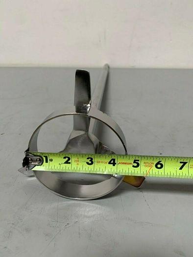 Used 30" Stainless Steel Mixing Shaft w/ 7" Shaft and .75" Diameter