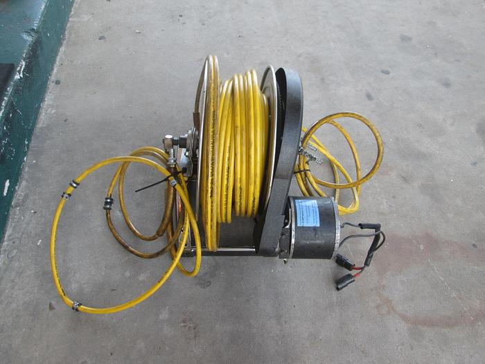 Used Hanney Reel Jaws of Life 100' Hydraulic Hose Reel With Motor