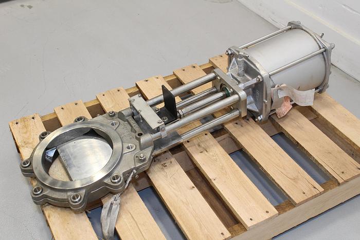 Used 8" Hand Operated Knife Gate Wey Valve